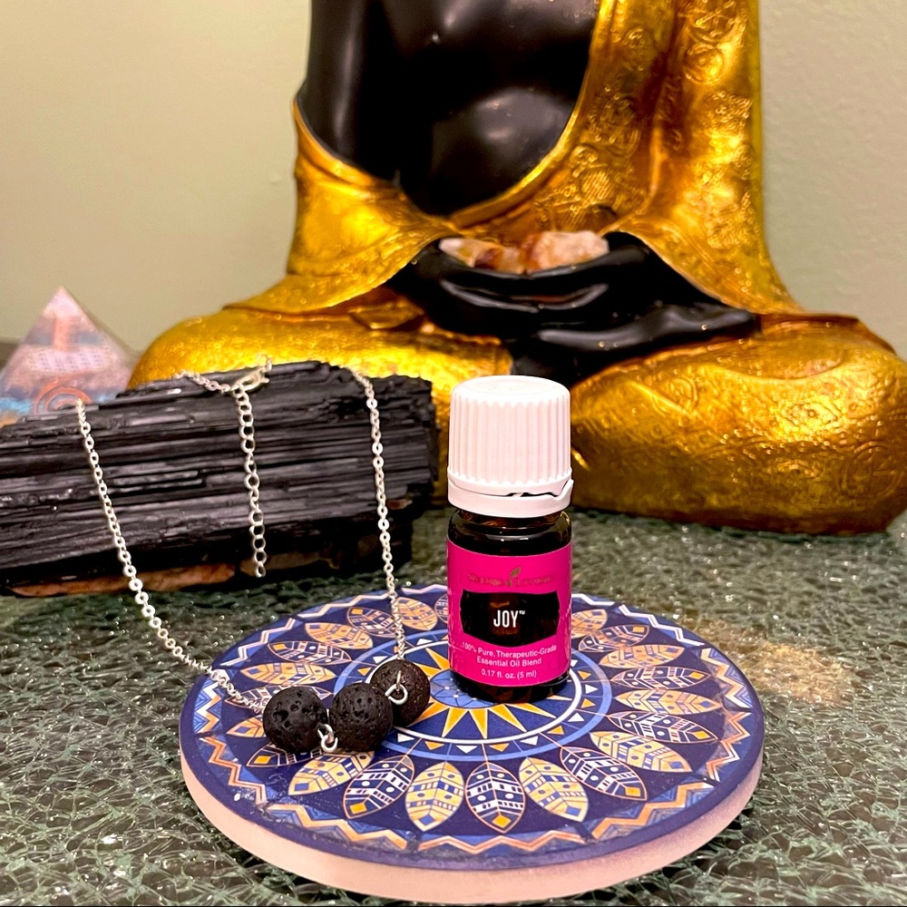 Young Living Joy 5 ml Bottle with Lava Rock Diffuser…